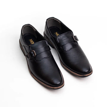 Black Monk Strap Dress Shoes for Men – Elite Formal Leather Shoes