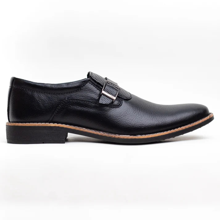 Black Monk Strap Dress Shoes for Men – Elite Formal Leather Shoes