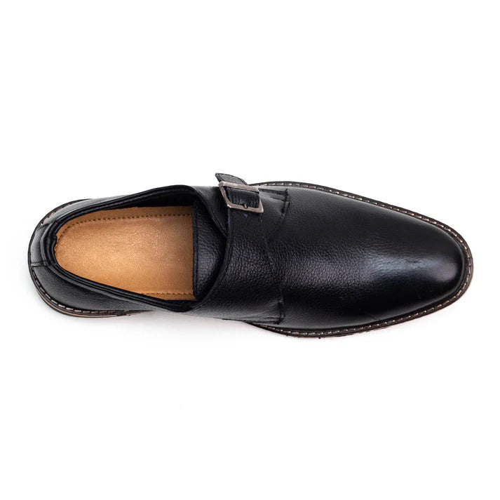Men’s Black Monk Strap Dress Shoes – Classic Formal Style